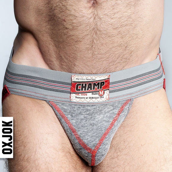 Champ Vintage Sweatshirt Jockstrap Gray Heather - Medium OX-JOK-1004-GRY-M