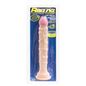 Raging Hard Ons Slimline With Suction Cup 8 Inch Dong - White DJ0279-33