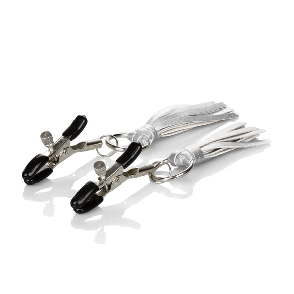 Nipple Play Playful Tassels Nipple Clamps -  Silver SE2614102