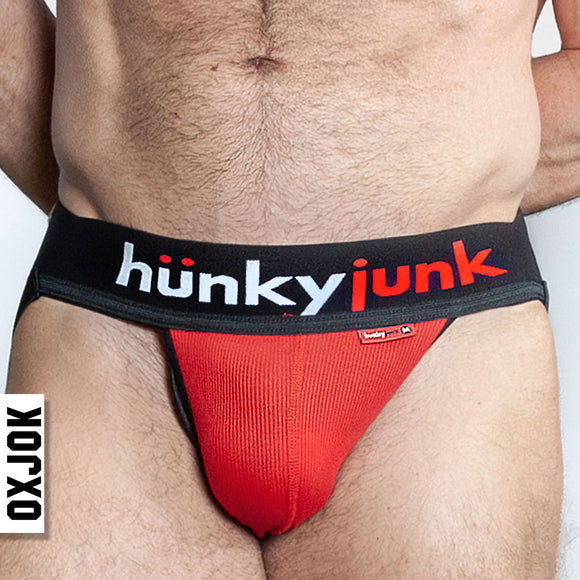 Hunker Comfy-Pouch Slider-Strap Jock Red Hot Small OX-JOK-1001-RED-S