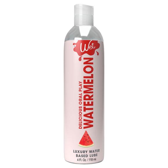 Wet Delicious Oral Play - Watermelon - Waterbased  Flavored Lubricant 4 Oz WT21531