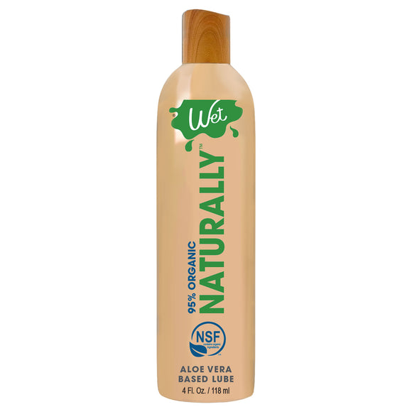 Wet 95% Organic Naturally - Aloe Based Lubricant 4 Oz WT26425