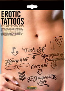 Erotic Tattoo's - Assorted Pack HTP3206