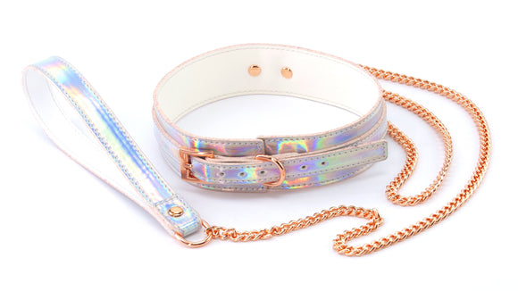 Cosmo Bondage - Collar and Leash - Rainbow NSN-1313-02