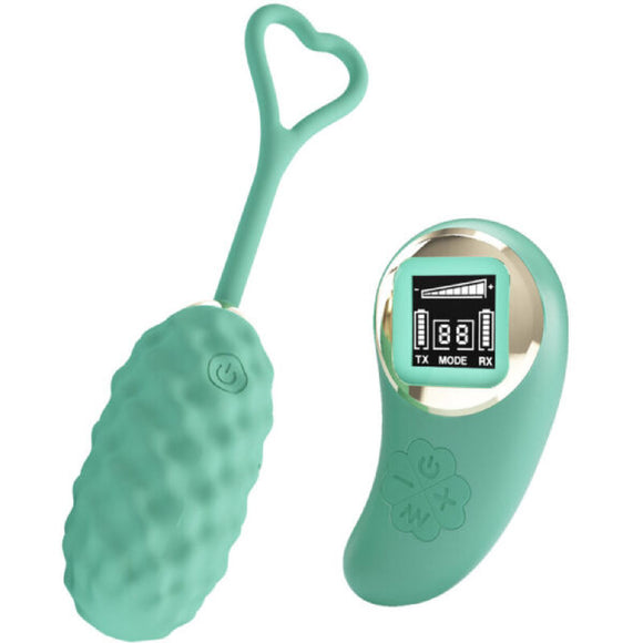 Vivian Remote Control Vibrating Egg - Turquoise BI-300027WLED1