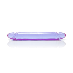 Reflective Gel Smooth Double Dong - Purple SE0280302