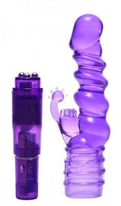 Royal Rocket Ribbed Rabbit Vive - Purple TV-AE561