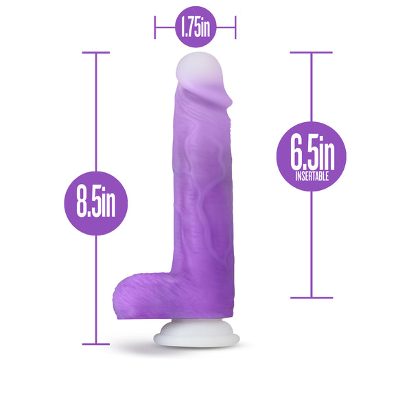 Neo Elite - Encore - 8 Inch Vibrating Dildo Purple BL-60801