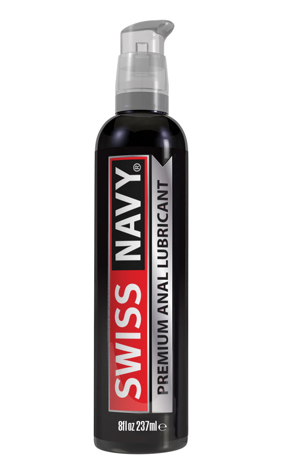 Swiss Navy Premium Silicone Anal Lubricant - 8 Oz. MD-SNAL8