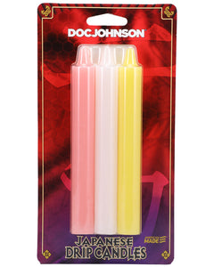 Japanese Drip Candles - 3 Pack - Pink, White, Yellow DJ2101-02-CD