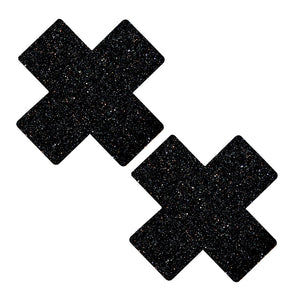 Black Malice Glitter X Factor Nipztix Pasties NN-BM-XF-NS