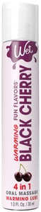 Wet Warming Fun Flavors - Black Cherry - 4 in 1  Lubricant 1 Oz WT20445