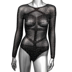 Radiance Long Sleeve Body Suit - Queen - Black SE3002163