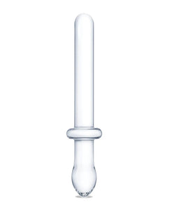 9.25 Inch Classic Smooth Dual-Ended Dildo - Clear GLAS-166