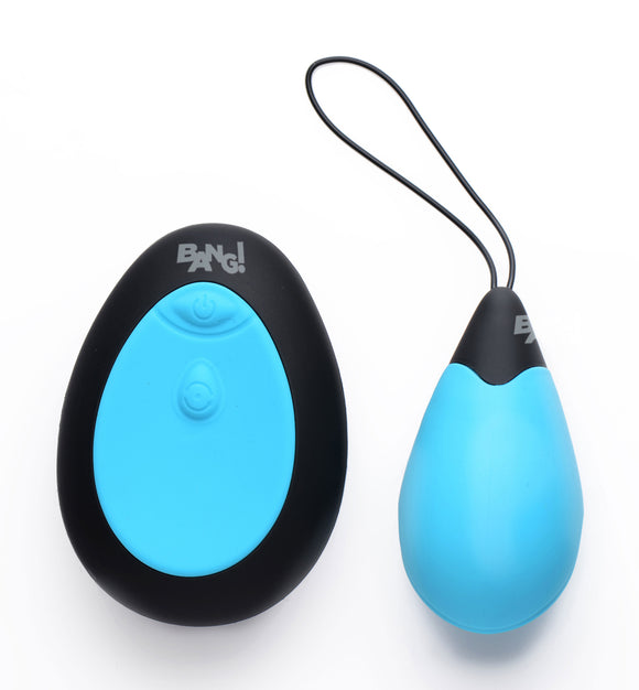 Bang - 10x Silicone Vibrating Egg - Blue BNG-AG462-BLU