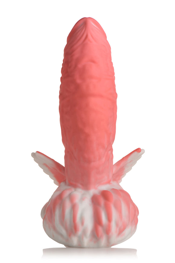 Pegasus Pecker Winged Silicone Dildo - Pink/white CC-AH239-PNK