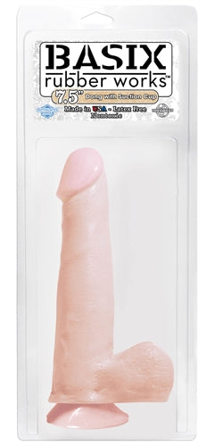 Basix 7.5 Inch Dong With Suction Cup - Flesh PD4228-21