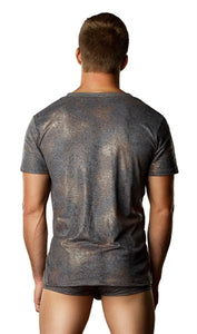 Croc Foil v-Neck Tee Shirt - Small MP-102213GGSL