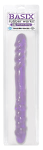 Basix 16 Inch Double Dong - Purple PD4300-12