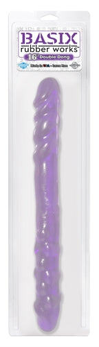 Basix 16 Inch Double Dong - Purple PD4300-12