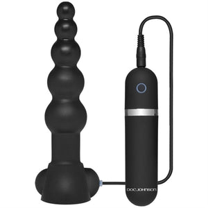 Platinum Premium Silicone - the Passion Vibrating Plug - Black DJ0105-15