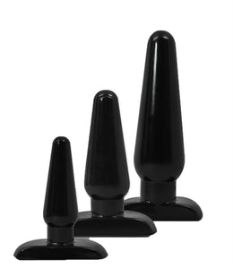 Hard Steel Anal Trainer Kit - Black BL-386905