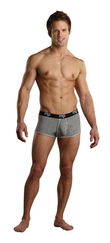 Heather Rib Enhancer Short - Large - Grey MP-150198GYLG