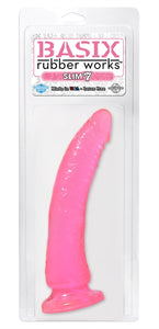 Basix Slim 7 Inch Dong - Pink PD4223-11