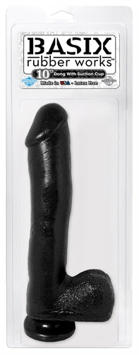 Basix 10 Inch With Suction Cup - Black PD4222-23