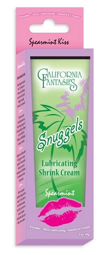 Snuggels - Lubricating Shrink Cream - Spearmint Kiss - 2 Oz. Tube - Boxed CF-SLK-02