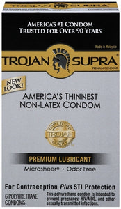 Trojan Supra Non-Latex Bareskin - 6 Pack Tj90240 TJ90242