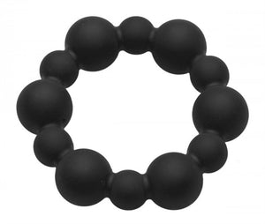 Shadow Silicone Beaded Cockring MS-AD397