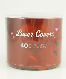 Lovers Covers Mix Condoms - 40 Count Jar PMLC40D