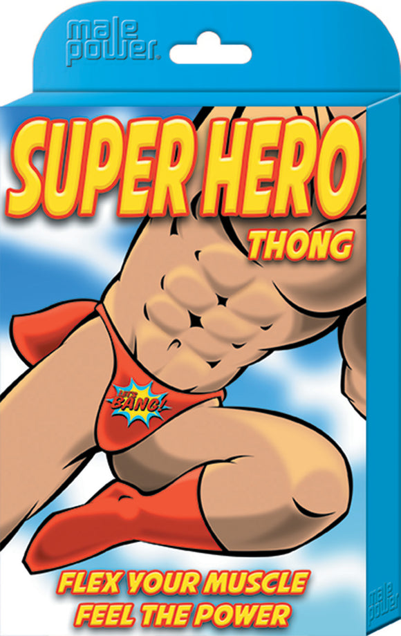 Super Hero Thong - One Size - Black MP-PAK727BKOS