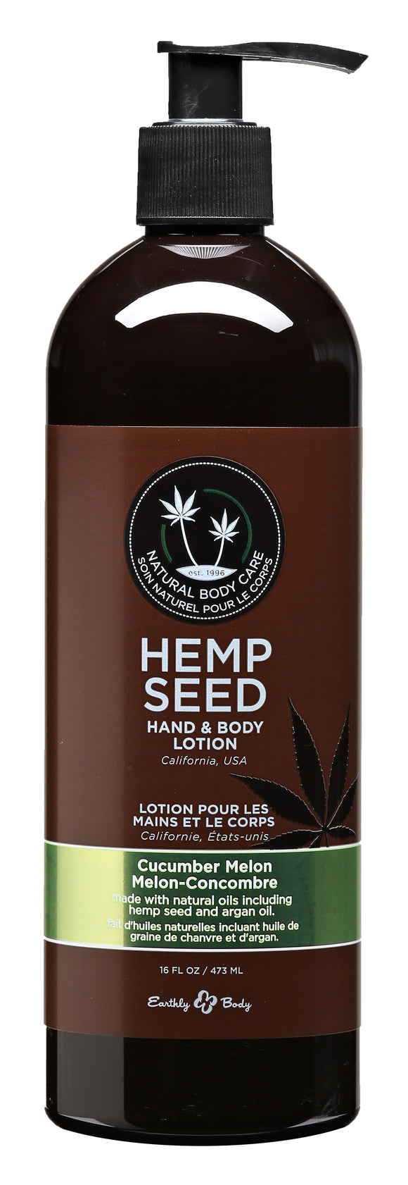 Hemp Seed Hand & Body Lotion - 16 Fl. Oz. - Cucumber Melon EB-HSV210