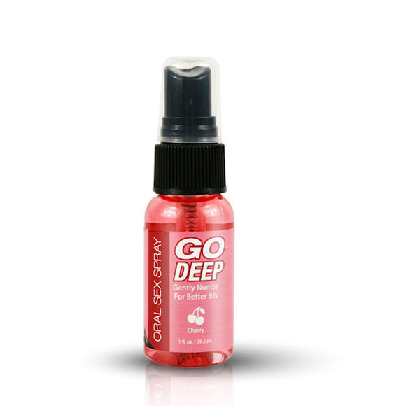 Go Deep Oral Sex Spray - Cherry 1 Fl. Oz./ 29 ml TS1030111