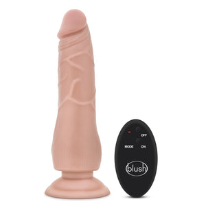 Dr. Skin - 9 Inch 10 Function Wireless Remote Dildo - Beige BL-65903