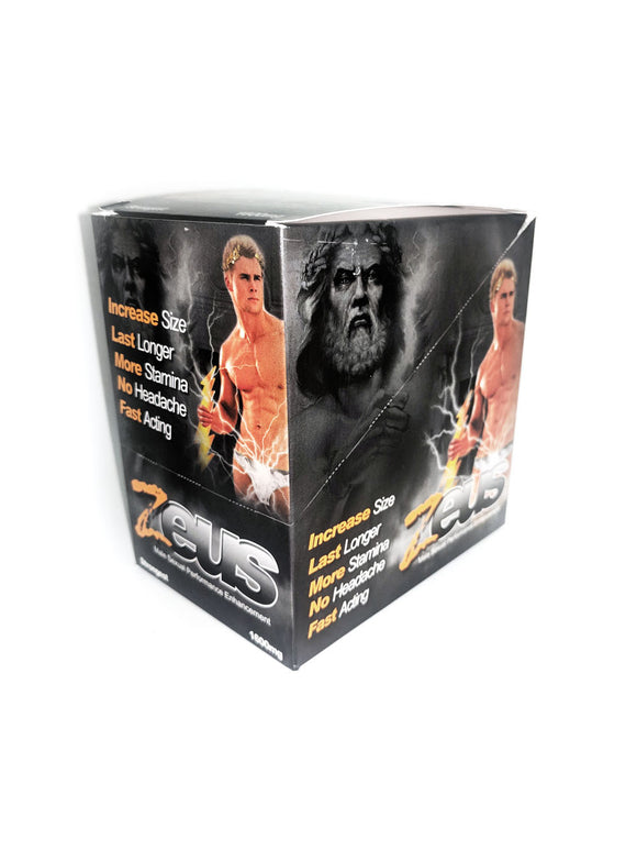 Zeus Male Sexual Performance Enhancement - 25 Count Display JSZEUSD