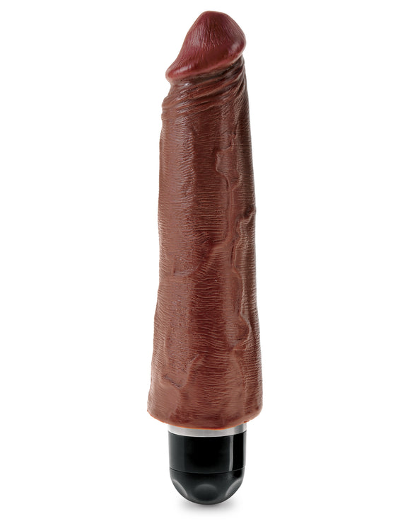 King Cock 8 Vibrating Stiffy Brown PD5523-29