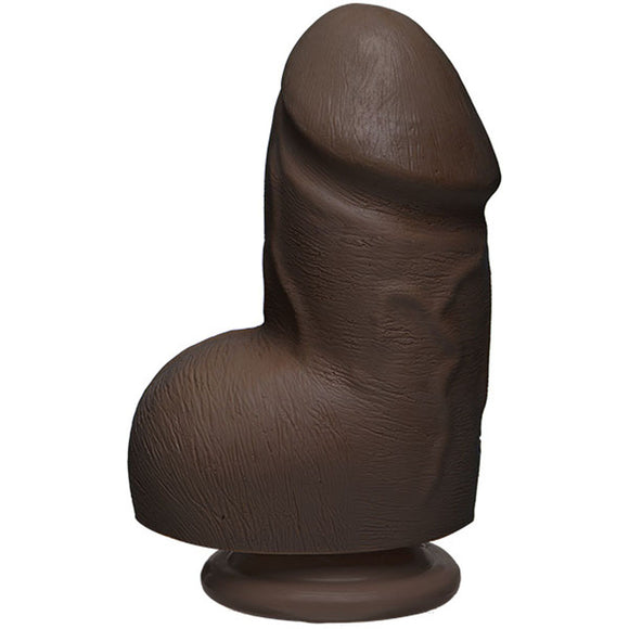 The D - Fat D - 6 Inch With Balls - Ultraskyn -  Chocolate DJ1700-78-CD