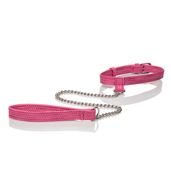 Tickle Me Pink Collar With Leash SE2730202