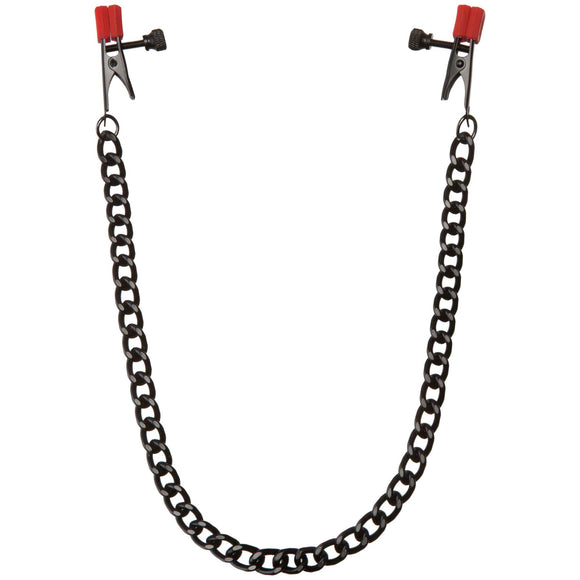 Chain - Nipple Clips With Heavy Chain & Silicone Tips DJ2404-05-BX