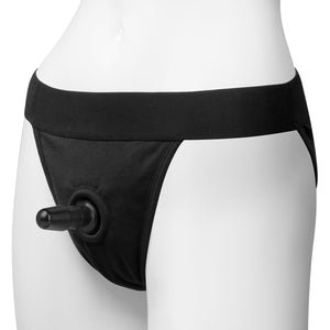 Vac- U- Lock Panty Harness With Plug - Full Back -  S/ M DJ1091-01-BX