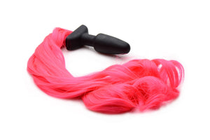 Hot Pink Pony Tail Anal Plug TZ-AF640