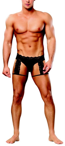 G-String Garter Short - Small-Medium - Black MP-176178BKSM