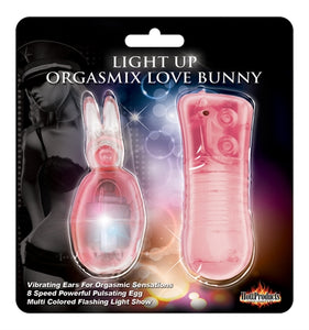 Light Up Orgasmix Love Bunny - Pink HTP2798