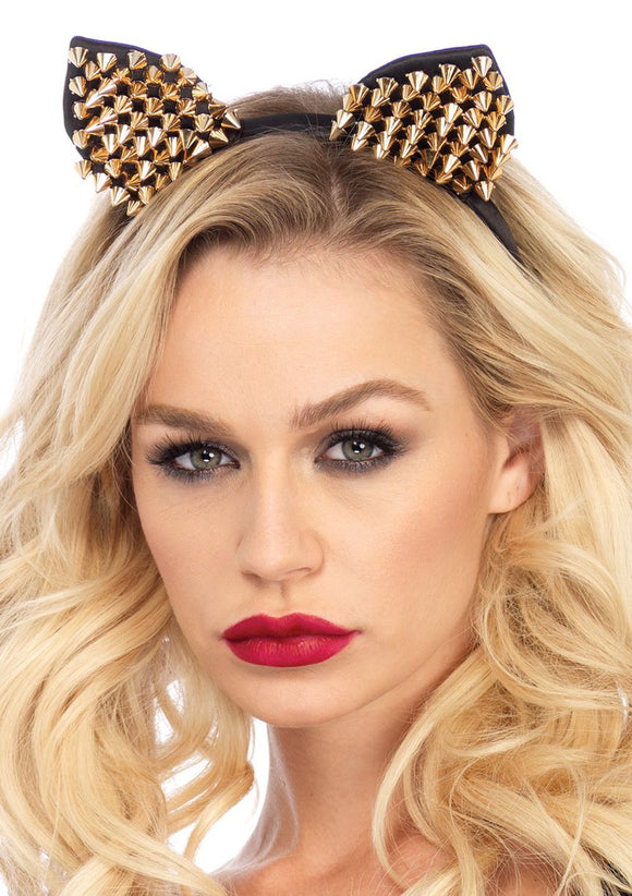 Studded Cat Ears - Gold LA-A2795GOLD