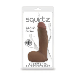 Squirtz Cyberskin 8.5 Squirting Dildo - Dark TS1115206