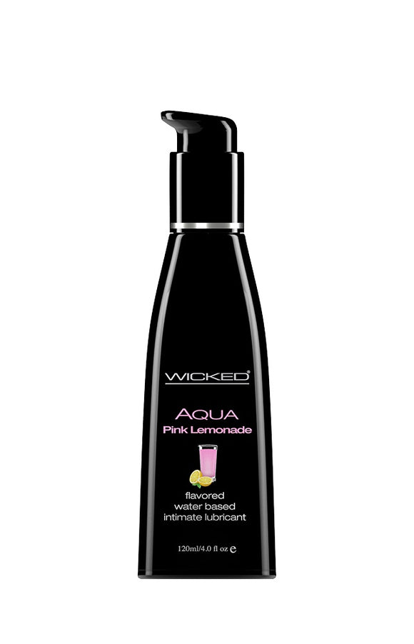 Aqua Pink Lemonade Flavored Water Based  Lubricant - 4 Oz. / 120 ml WS-90374