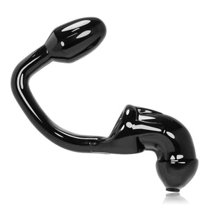 Tailpipe Chastity Cock-Lock and Attached Buttplug - Black OX-3012-BLK